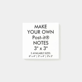 Custom Personalized Large 3" Square Post-it® Notes
