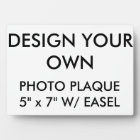 Custom Personalized Large 5" x 7" Photo Plaque
