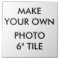Custom Personalized Large 6" Photo Tile