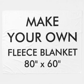Custom Personalized Large 80" x 60" Fleece Blanket