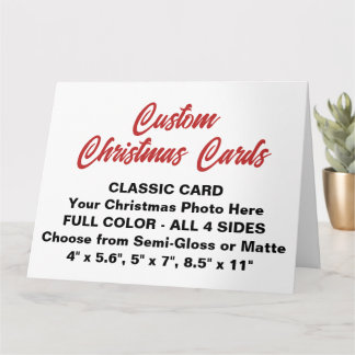 Custom Personalized LARGE 8.5"x11" CHRISTMAS CARD