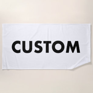 Custom Personalized Large Beach Towel