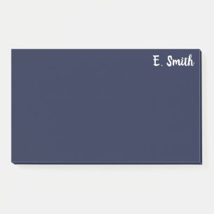 Custom Personalized Large Dark Blue Post-it Notes