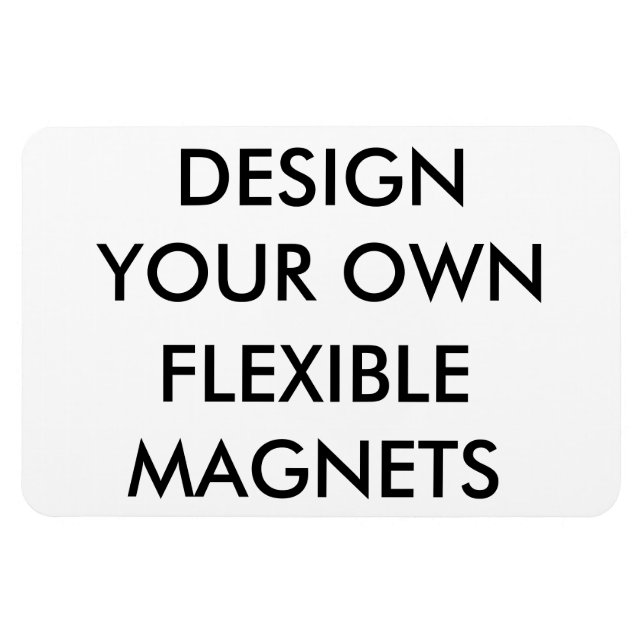 Custom Personalized Large Flexible Fridge Magnet (Horizontal)