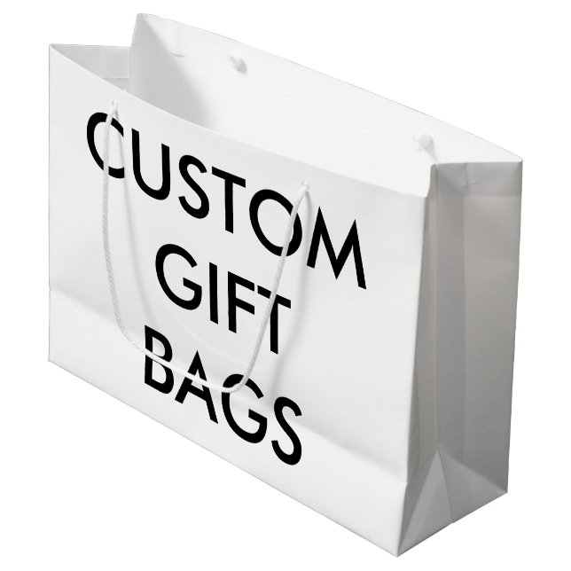 Custom Personalized Large Gift Bag Blank Template (Front Angled)