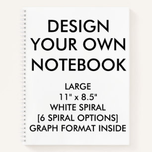 Custom Personalized Large GRAPH Notebook
