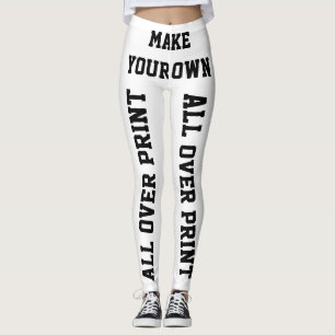 Custom Personalized Leggings or Yoga Pants Blank
