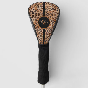 Custom Personalized Leopard Print Golf Head Cover