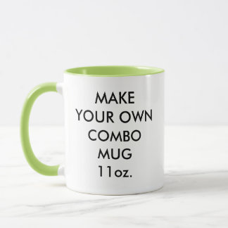 Custom Personalized Lime Combination Mug 11oz.