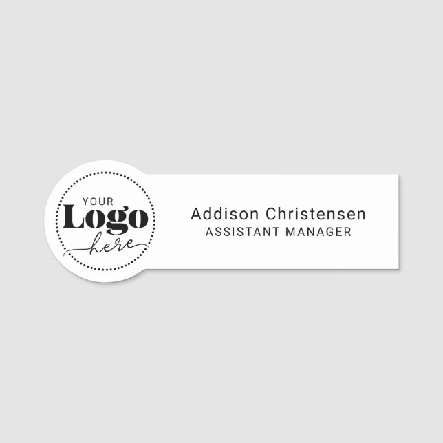 Custom Personalized Logo Business Name Tag (Front)