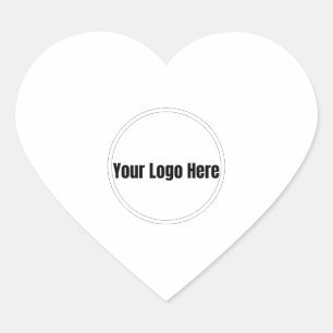 Custom Personalized Logo Heart Sticker