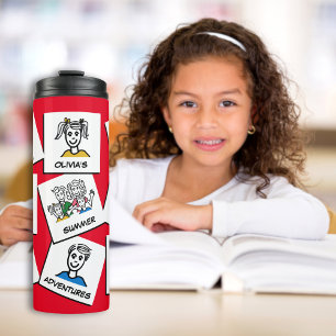 Custom Personalized Make Your Own Family Collage Thermal Tumbler