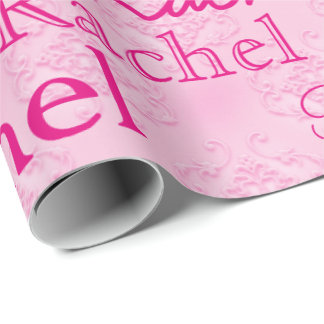 Custom Personalized Matte Pink Wrapping Paper