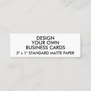 Custom Personalized MATTE Slim Business Cards