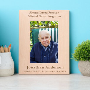 Custom Personalized Memorial Remembrance Etched Frames