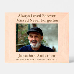 Custom Personalized Memorial Remembrance Etched Frames