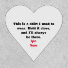 Custom Personalized Memory Pillow Heart Shaped