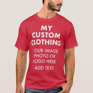Custom Personalized MEN'S CARDINAL RED T-SHIRT