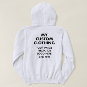 Custom Personalized MEN'S HOODIE - LIGHT ASH GREY