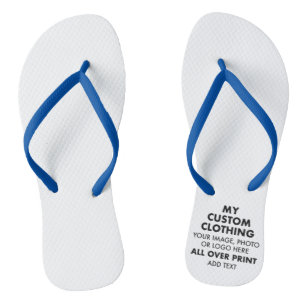 Custom Personalized MEN'S SLIM STRAP FLIP FLOPS