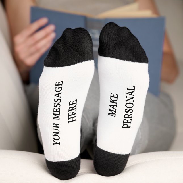 Custom Personalized Message Gift Socks (Bottom)