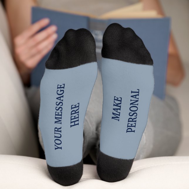 Custom Personalized Message Gift Socks (Bottom)