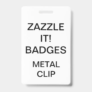 Custom Personalized METAL CLIP BADGE