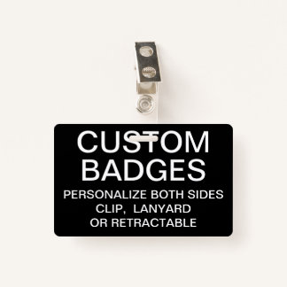 Custom Personalized METAL CLIP BADGE Template