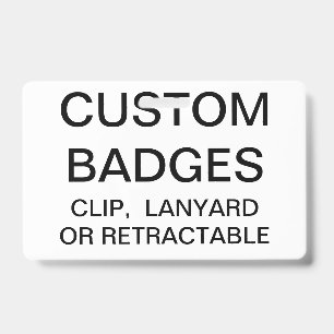 Custom Personalized METAL CLIP BADGE Template