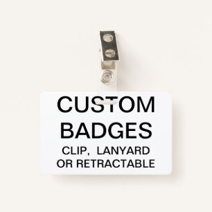 Custom Personalized METAL CLIP BADGE Template