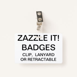 Custom Personalized METAL CLIP BADGE Template