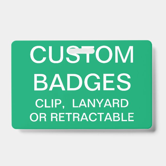 Custom Personalized METAL CLIP BADGE Template (Front)
