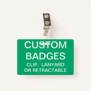 Custom Personalized METAL CLIP BADGE Template