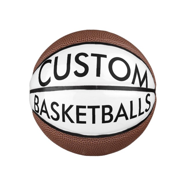 Custom Personalized Mini Basketball Blank Template (Front)