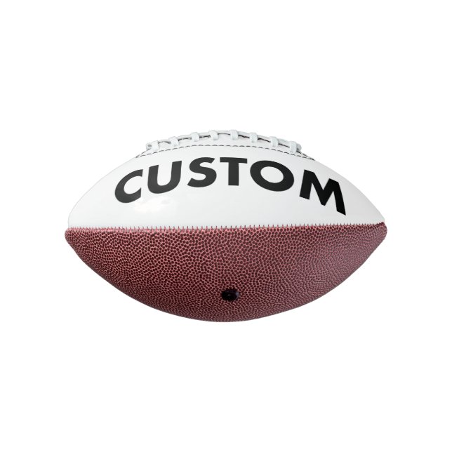Custom Personalized Mini Football Blank Template (Rotated 270)