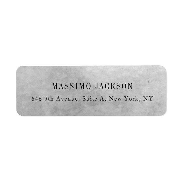 Custom personalized minimalist address name (Front)