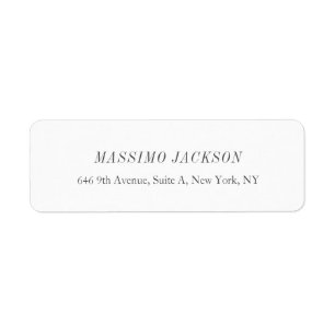 Custom personalized minimalist address name