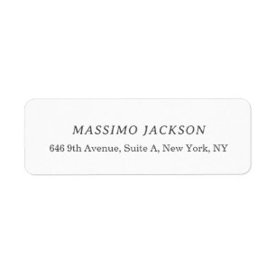 Custom personalized minimalist address name