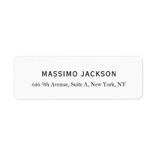 Custom personalized minimalist address name
