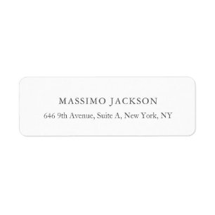 Custom personalized minimalist address name