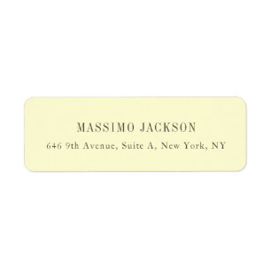 Custom personalized minimalist address name