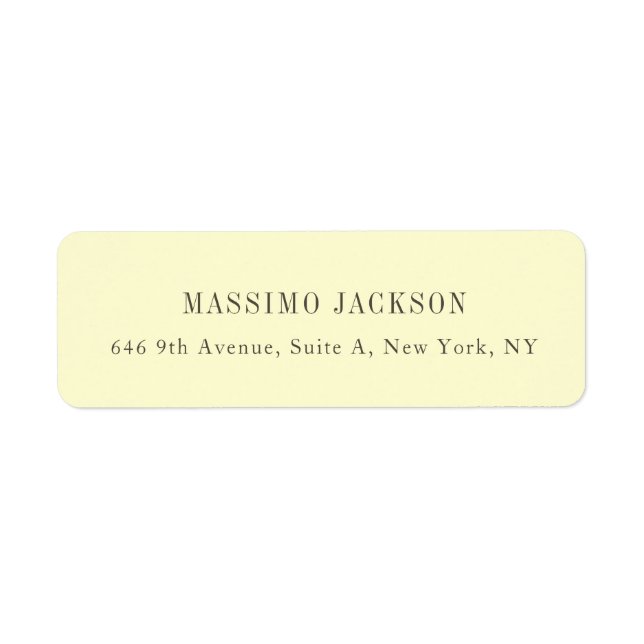 Custom personalized minimalist address name (Front)