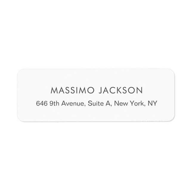 Custom personalized minimalist address name (Front)