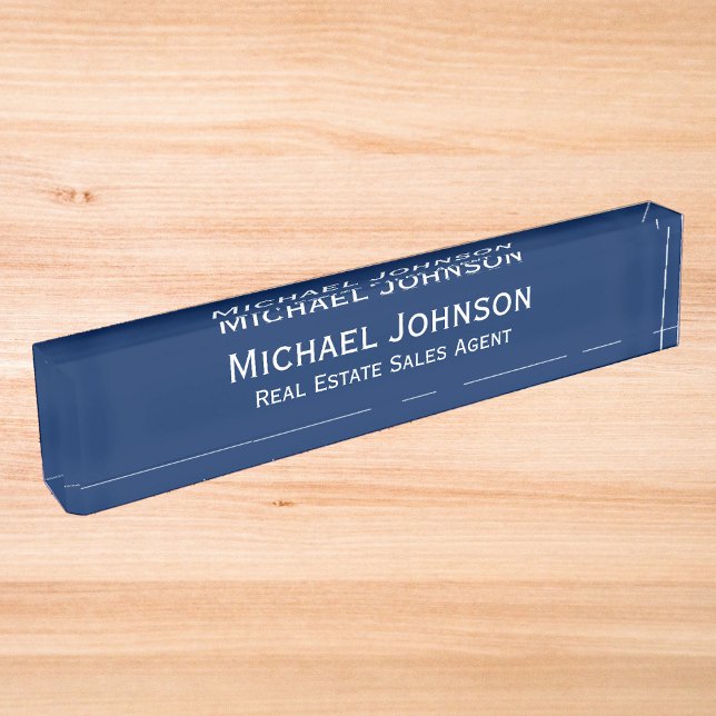 Custom Personalized Minimalist Modern Professional Nameplate (Custom Personalized Minimalist Modern Professional Desk Name Plate)
