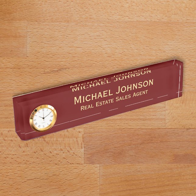 Custom Personalized Modern Business Office Title Nameplate (Custom Personalized Modern Business Office Title Desk Name Plate)