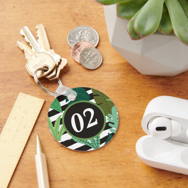 Custom Personalized Modern Minimalist Keychain (Desk)