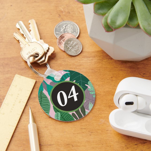 Custom Personalized Modern Minimalist Keychain (Desk)