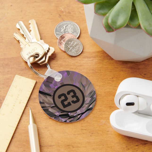 Custom Personalized Modern Minimalist Keychain (Desk)