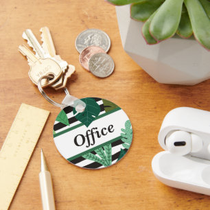 Custom Personalized Modern Minimalist Keychain