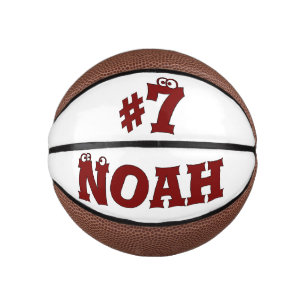 Custom Personalized Name And Number Mini Basketball